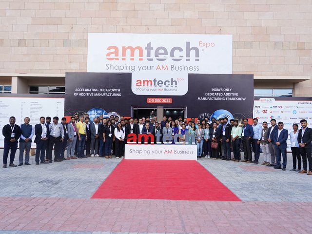 AMTech Expo 2022.jpg Impression von der AMTech Expo 2022, Indiens bedeutendster Fachmesse für additive Fertigung. Zur diesjährigen Veranstaltung am 1. und 2. Dezember präsentiert sich die Rapid.Tech 3D gemeinsam mit führenden deutschen Unternehmen und Forschungseinrichtungen im German Pavillon. Foto: AMTech Expo